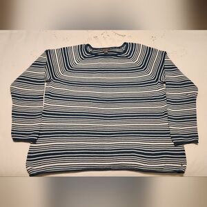 NWOT Eddie Bauer teal & white sweater (2XL)